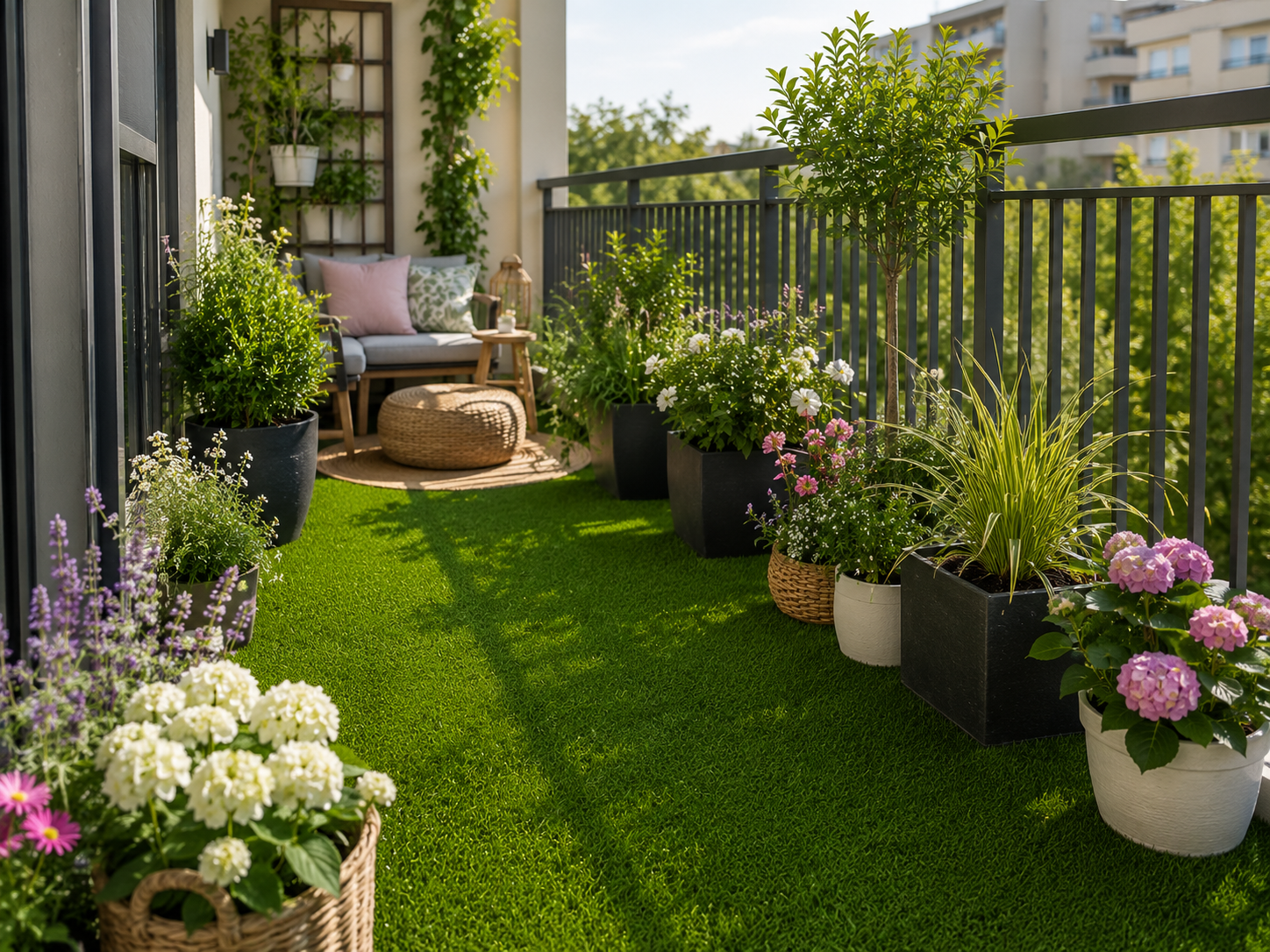 umělý trávník na balkon